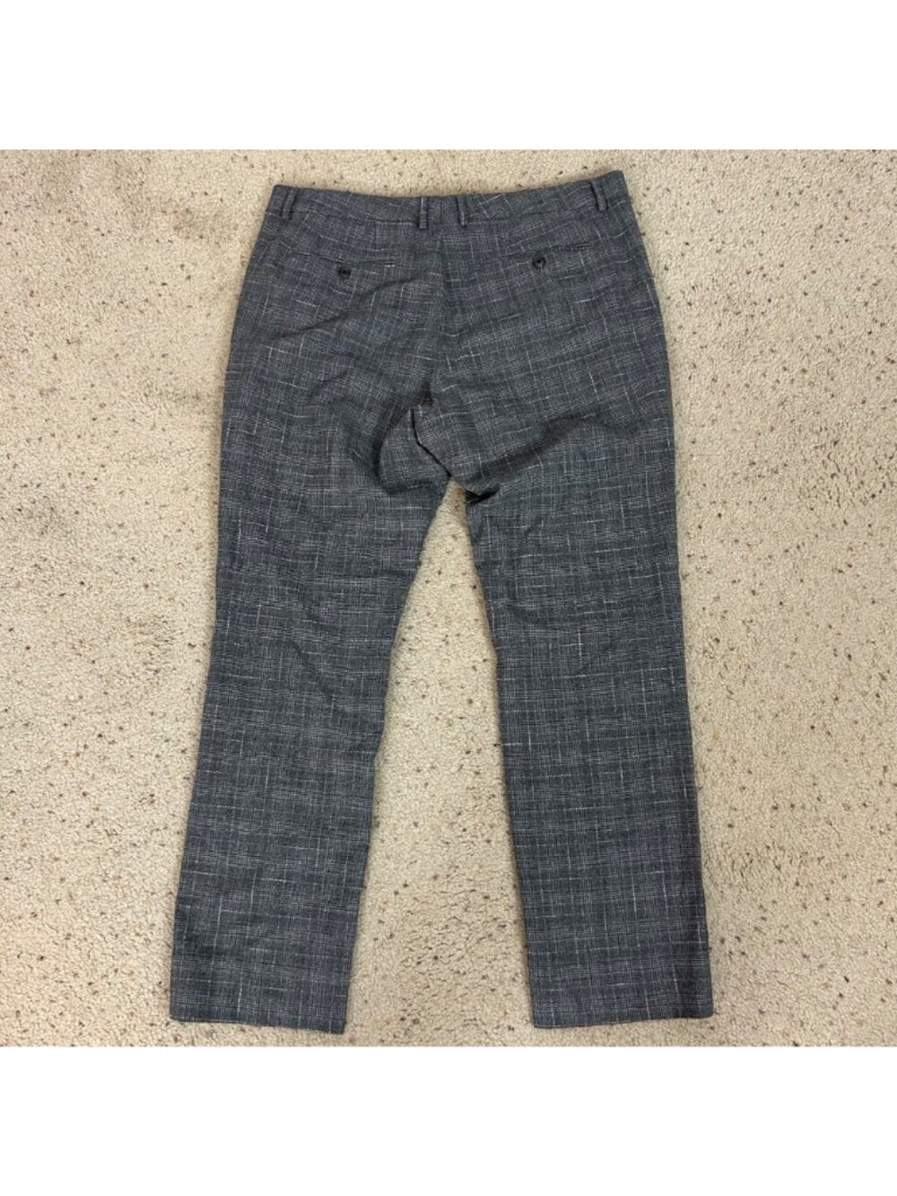 Bonobos Wool Gray Plaid Slim Fit Pants Size 38 x 30 Men's - Picture 4 of 5